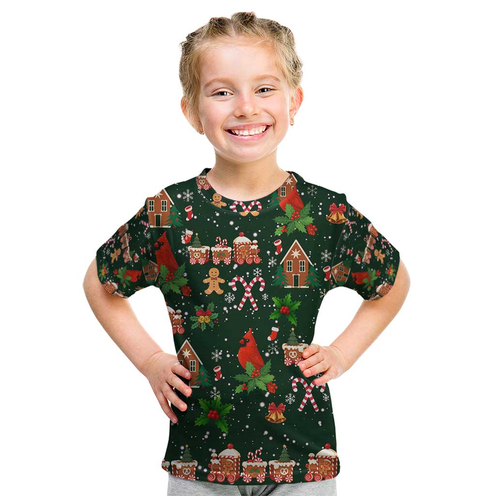 Love Cardinal Xmas Christmas Kid T Shirt Xmas Holiday Patterns - Wonder Print Shop
