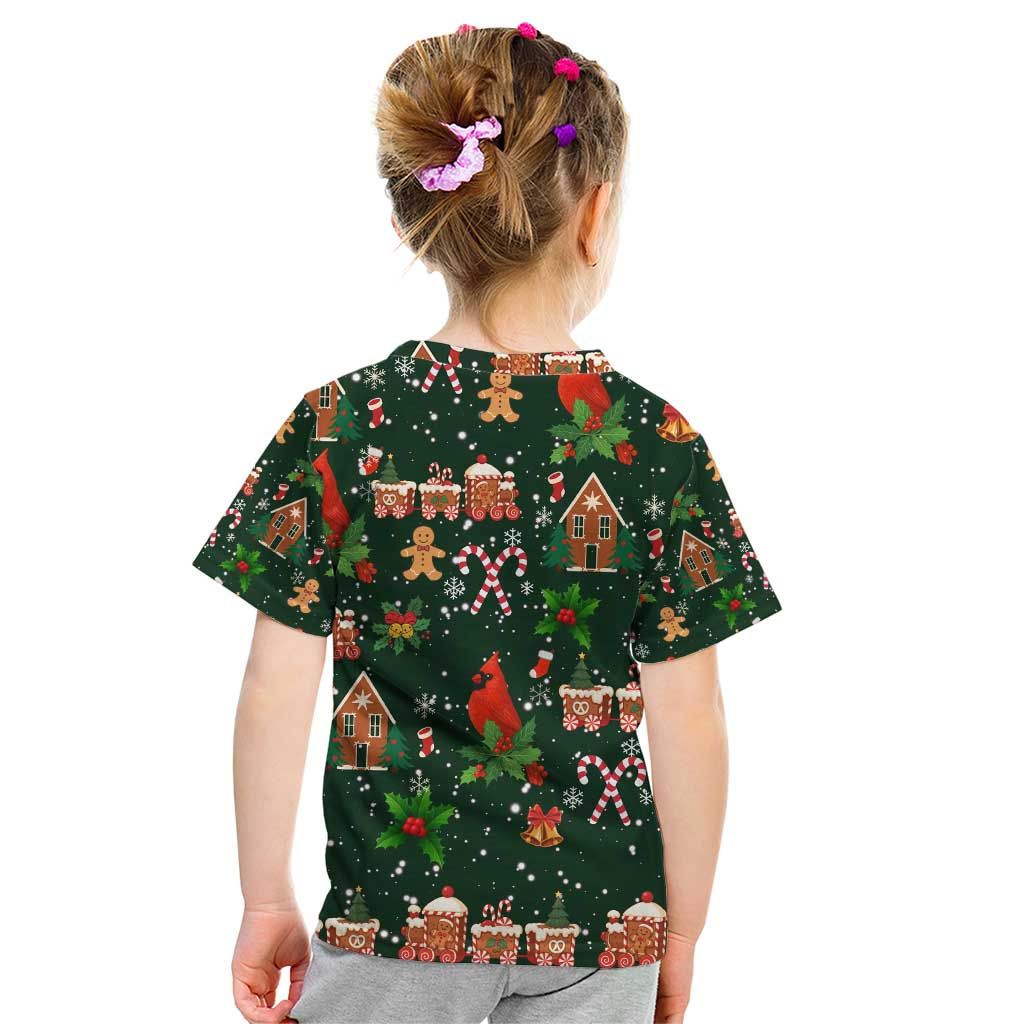 Love Cardinal Xmas Christmas Kid T Shirt Xmas Holiday Patterns - Wonder Print Shop