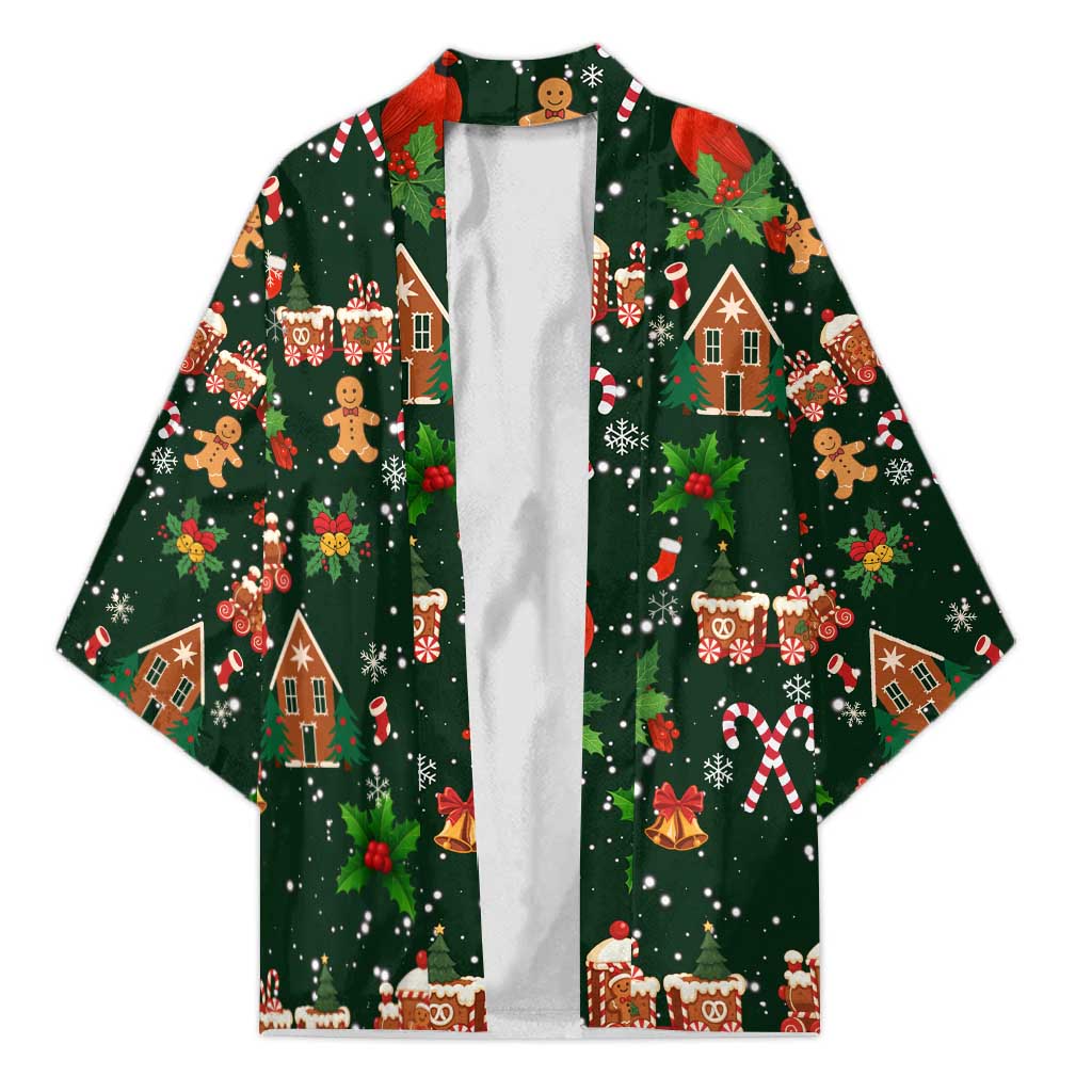 Love Cardinal Xmas Christmas Kimono Xmas Holiday Patterns - Wonder Print Shop