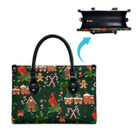 Love Cardinal Xmas Christmas Leather Bag Xmas Holiday Patterns - Wonder Print Shop