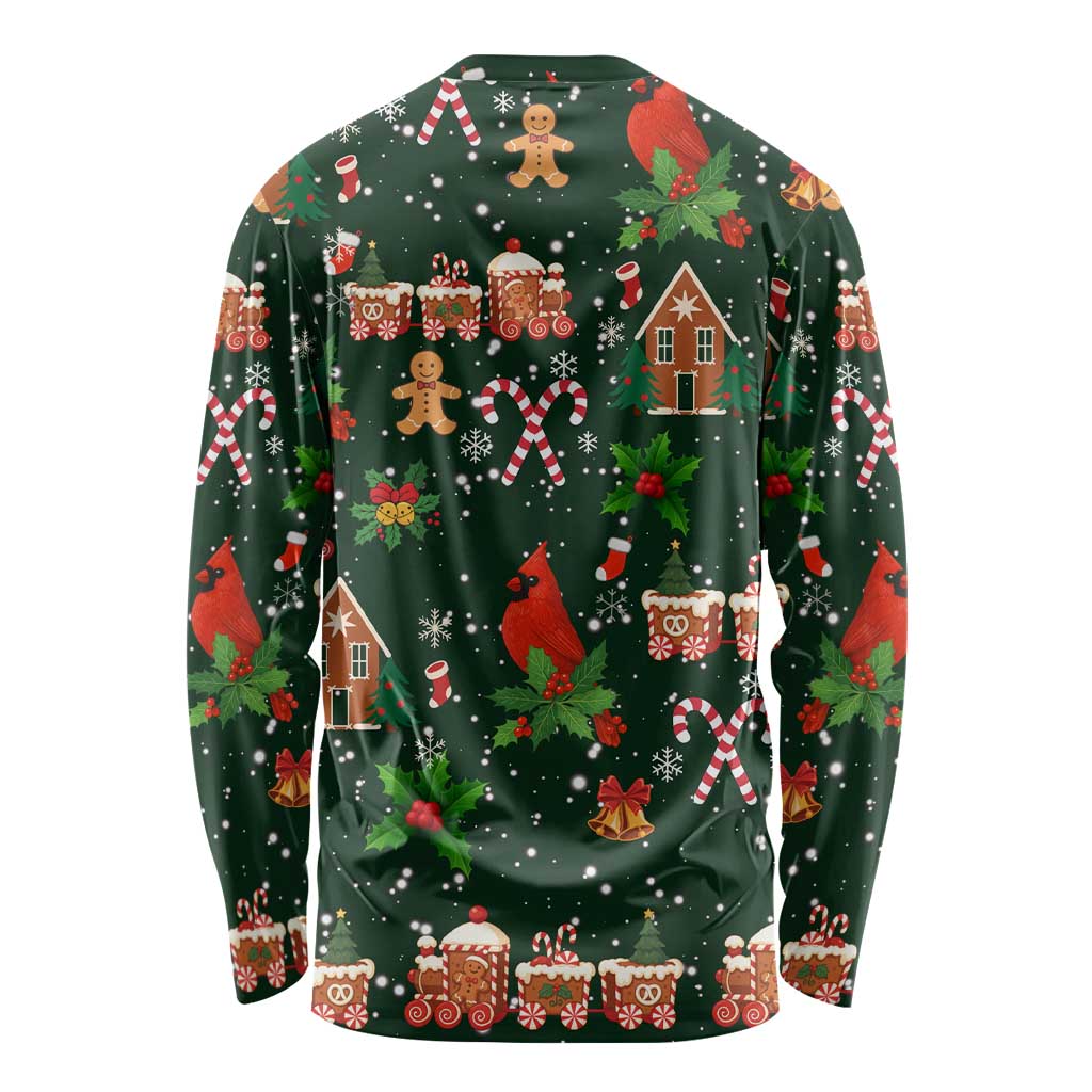 Love Cardinal Xmas Christmas Long Sleeve Shirt Xmas Holiday Patterns - Wonder Print Shop
