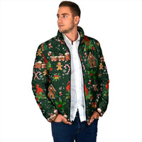Love Cardinal Xmas Christmas Padded Jacket Xmas Holiday Patterns - Wonder Print Shop