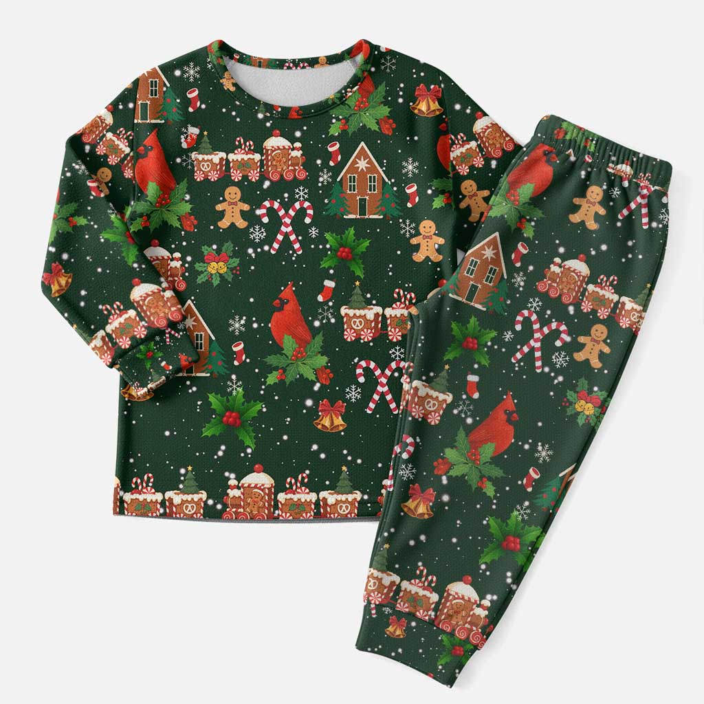 Love Cardinal Xmas Christmas Pajama Set Xmas Holiday Patterns - Wonder Print Shop