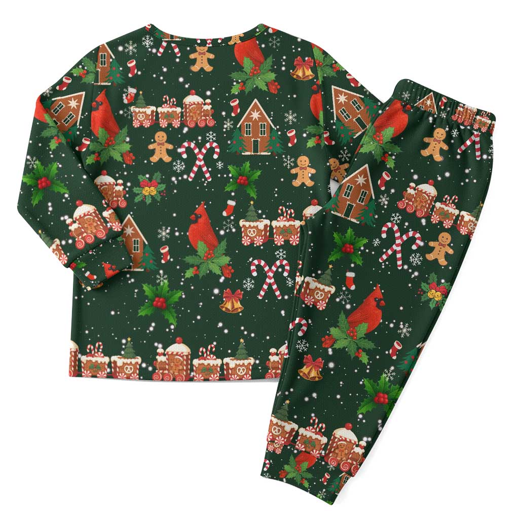 Love Cardinal Xmas Christmas Pajama Set Xmas Holiday Patterns - Wonder Print Shop