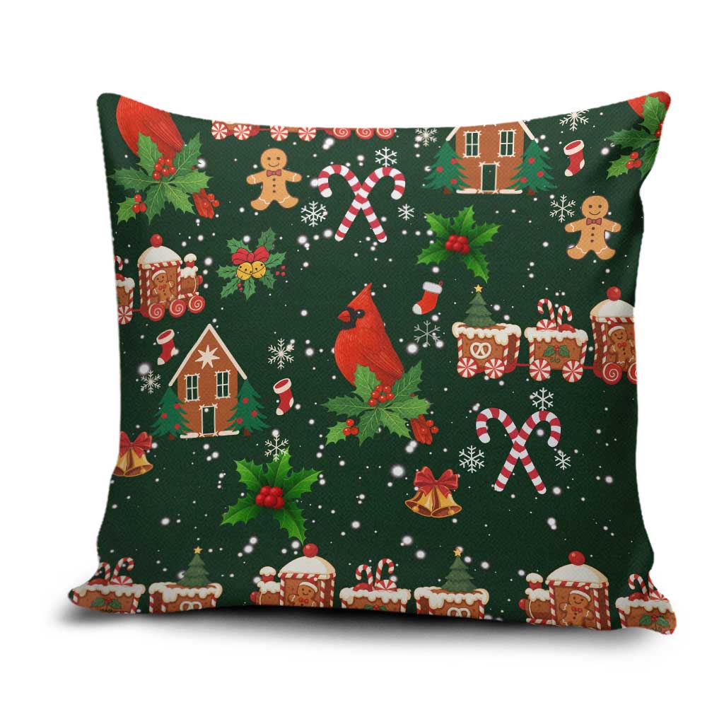 Love Cardinal Xmas Christmas Pillow Cover Xmas Holiday Patterns - Wonder Print Shop