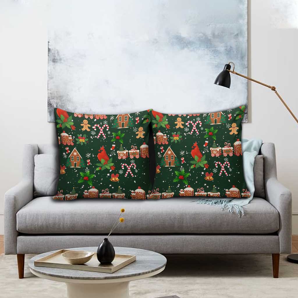 Love Cardinal Xmas Christmas Pillow Cover Xmas Holiday Patterns - Wonder Print Shop
