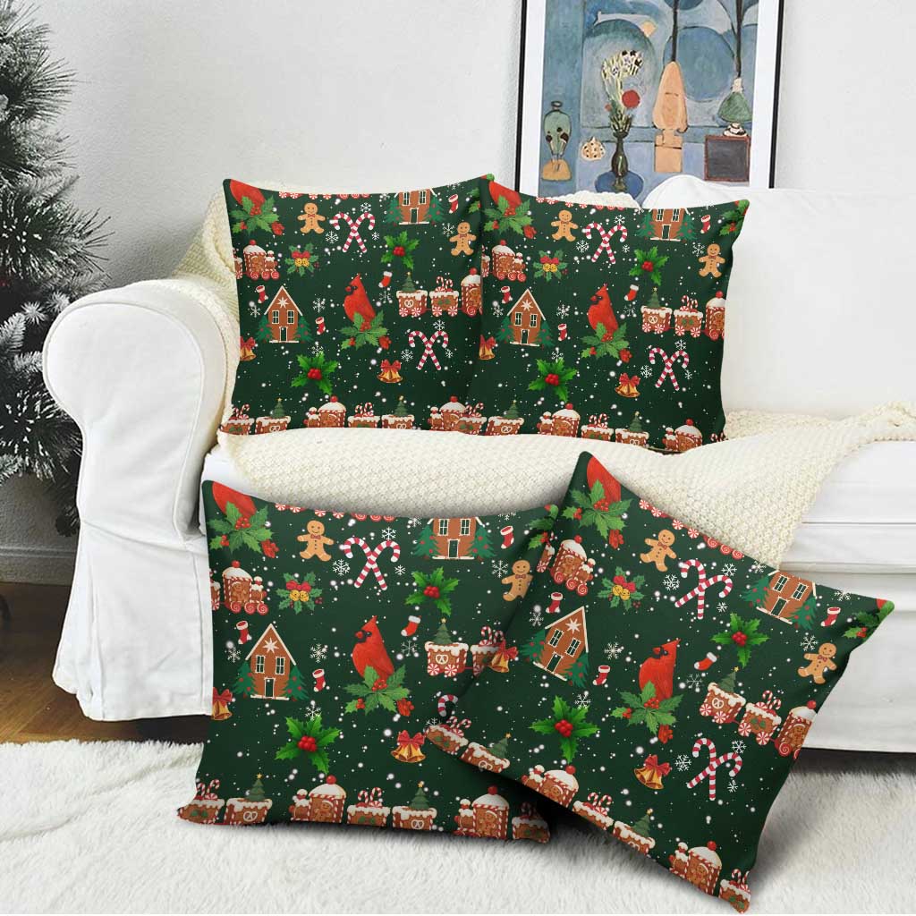 Love Cardinal Xmas Christmas Pillow Cover Xmas Holiday Patterns - Wonder Print Shop