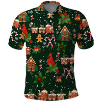 Love Cardinal Xmas Christmas Polo Shirt Xmas Holiday Patterns - Wonder Print Shop