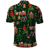 Love Cardinal Xmas Christmas Polo Shirt Xmas Holiday Patterns - Wonder Print Shop