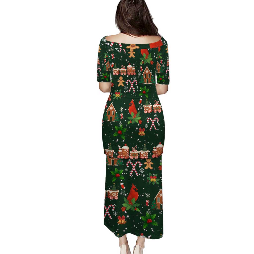 Love Cardinal Xmas Christmas Puletasi Xmas Holiday Patterns - Wonder Print Shop