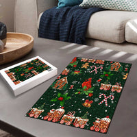 Love Cardinal Xmas Christmas Puzzle Xmas Holiday Patterns - Wonder Print Shop