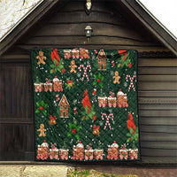 Love Cardinal Xmas Christmas Quilt Xmas Holiday Patterns - Wonder Print Shop