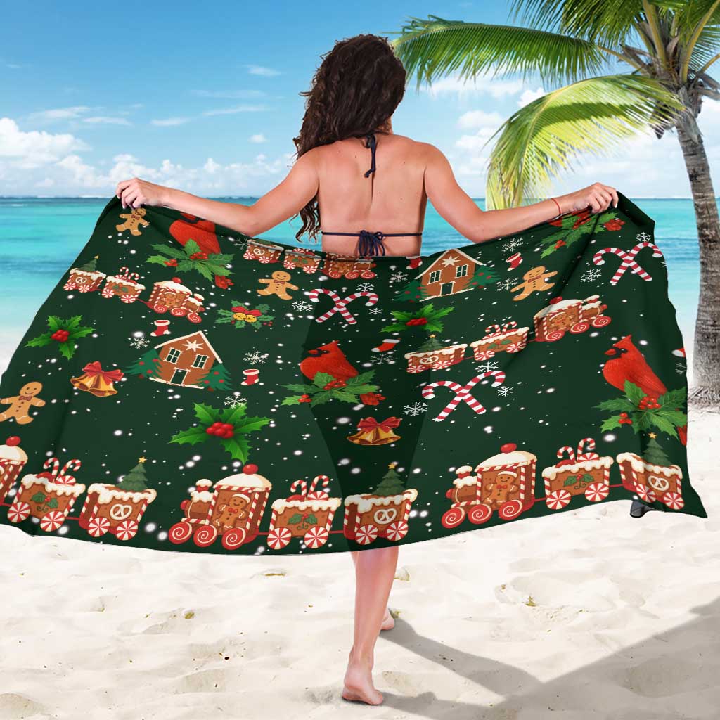 Love Cardinal Xmas Christmas Sarong Xmas Holiday Patterns - Wonder Print Shop