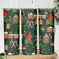 Love Cardinal Xmas Christmas Skinny Tumbler Xmas Holiday Patterns - Wonder Print Shop