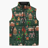 Love Cardinal Xmas Christmas Sleeveless Puffer Jacket Xmas Holiday Patterns - Wonder Print Shop