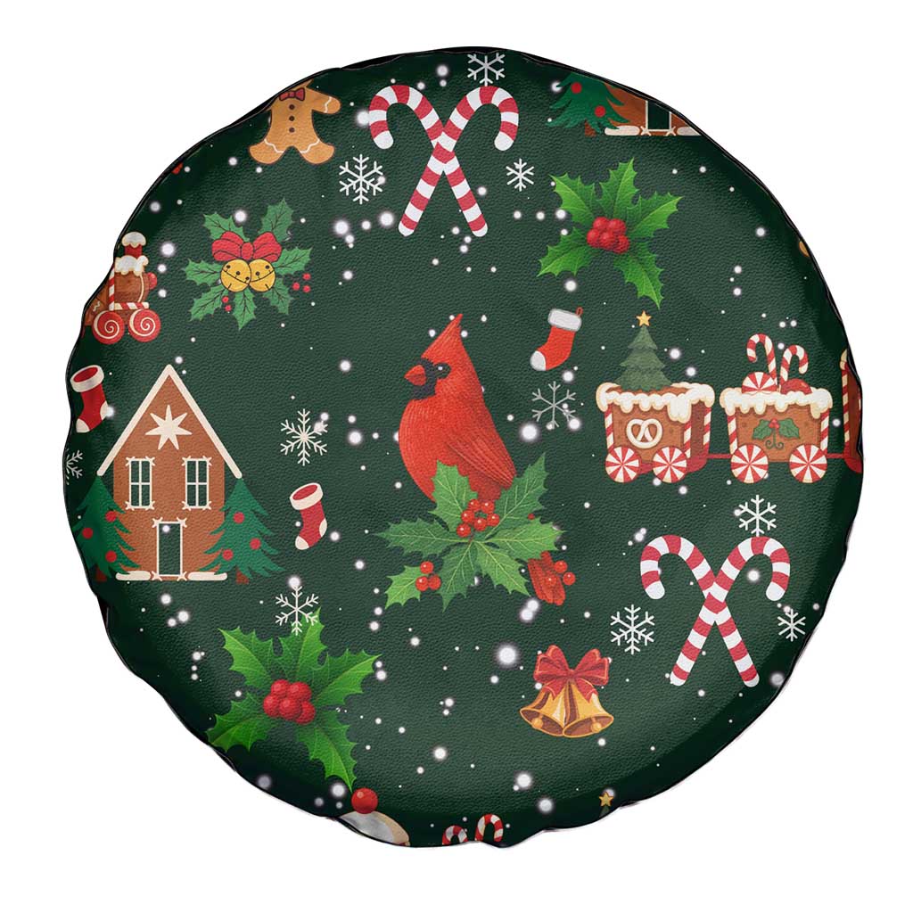 Love Cardinal Xmas Christmas Spare Tire Cover Xmas Holiday Patterns - Wonder Print Shop
