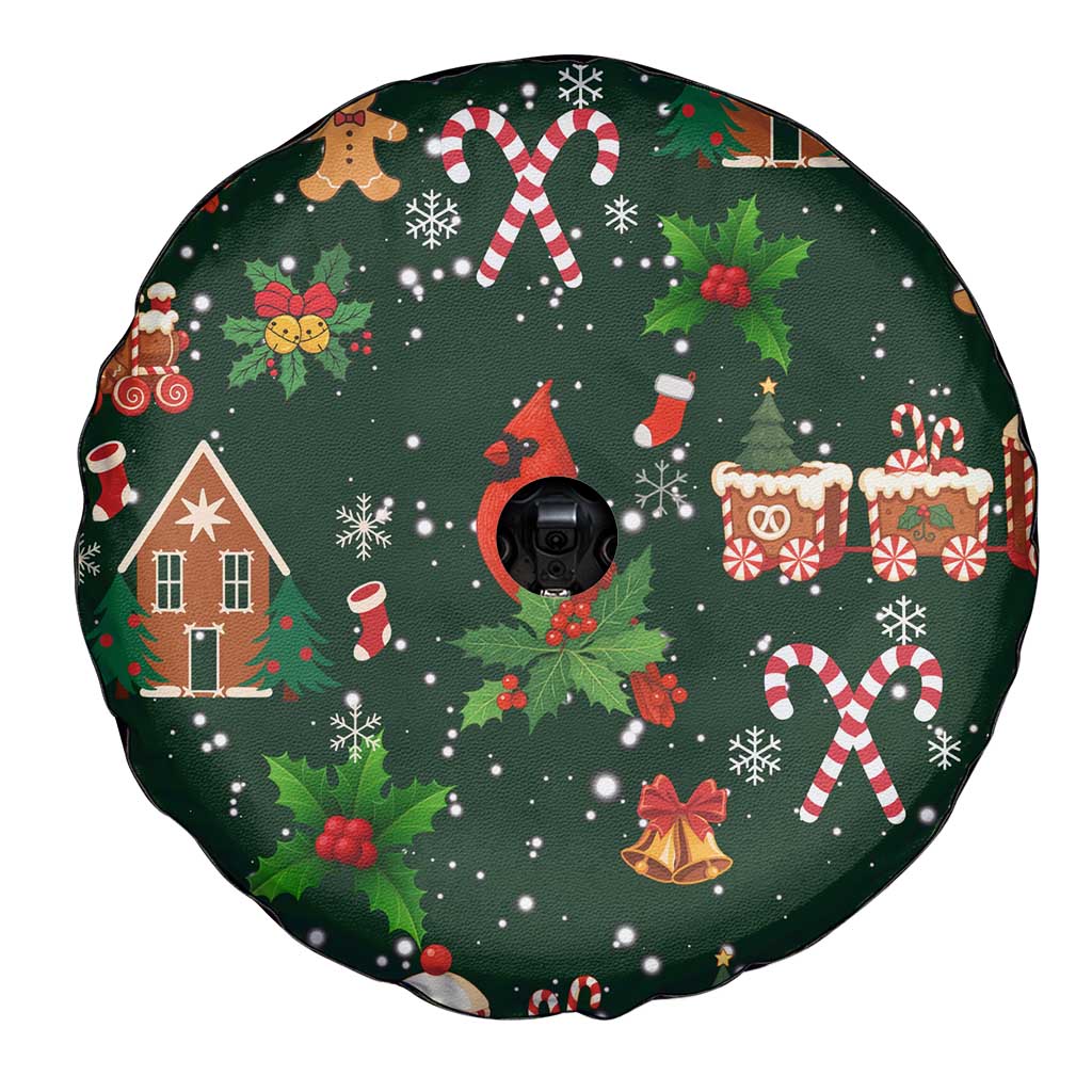 Love Cardinal Xmas Christmas Spare Tire Cover Xmas Holiday Patterns - Wonder Print Shop
