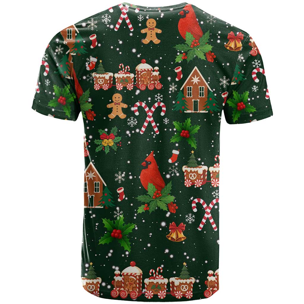 Love Cardinal Xmas Christmas T Shirt Xmas Holiday Patterns - Wonder Print Shop