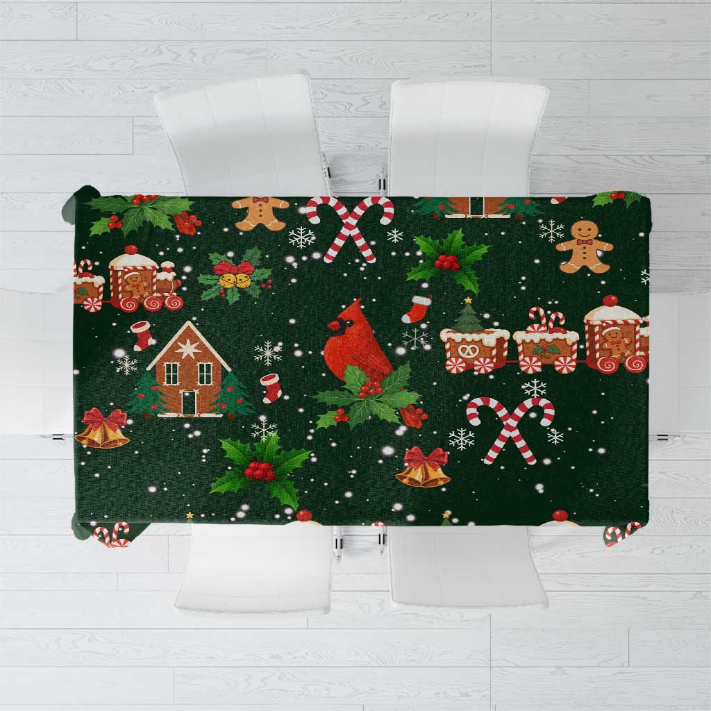 Love Cardinal Xmas Christmas Tablecloth Xmas Holiday Patterns - Wonder Print Shop