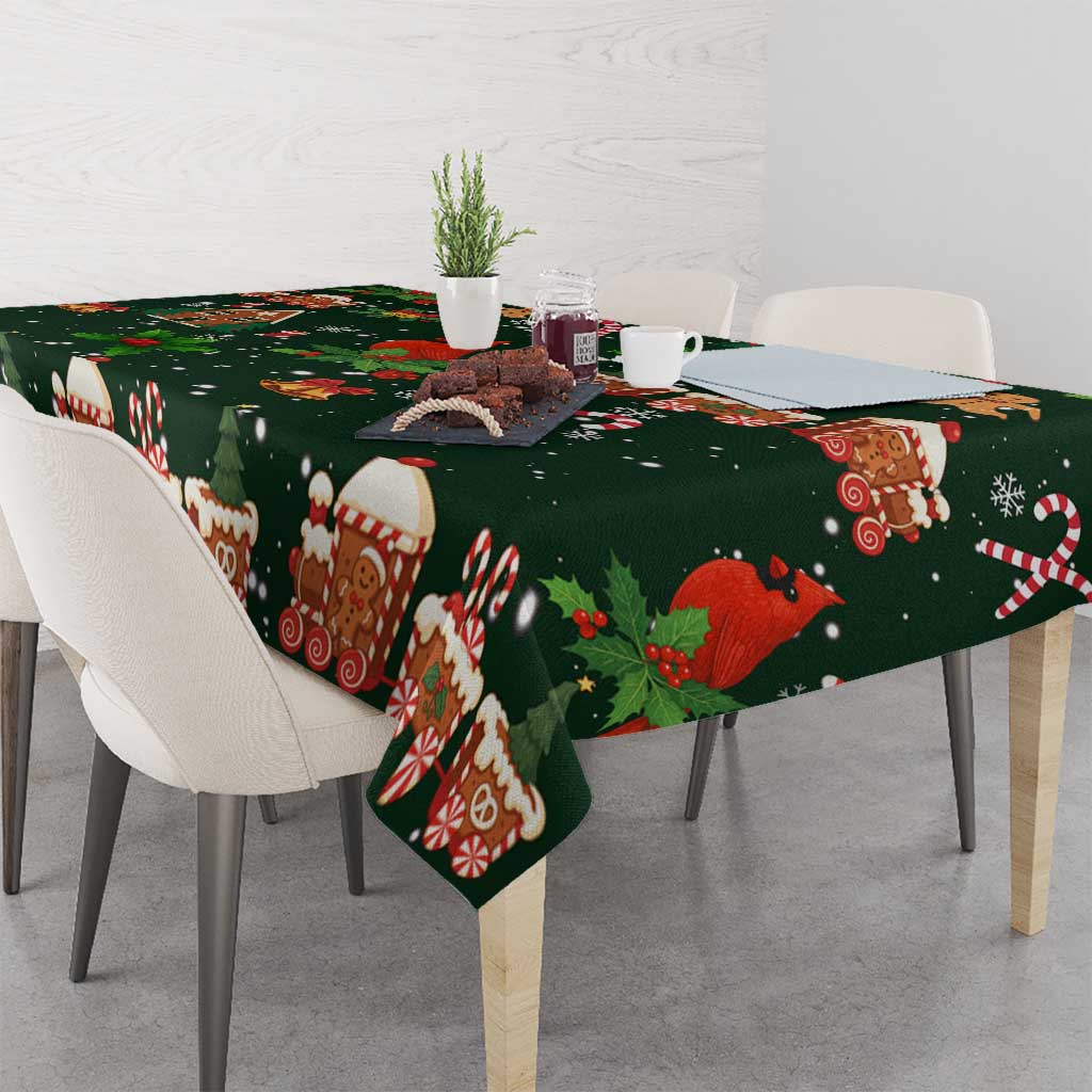 Love Cardinal Xmas Christmas Tablecloth Xmas Holiday Patterns - Wonder Print Shop