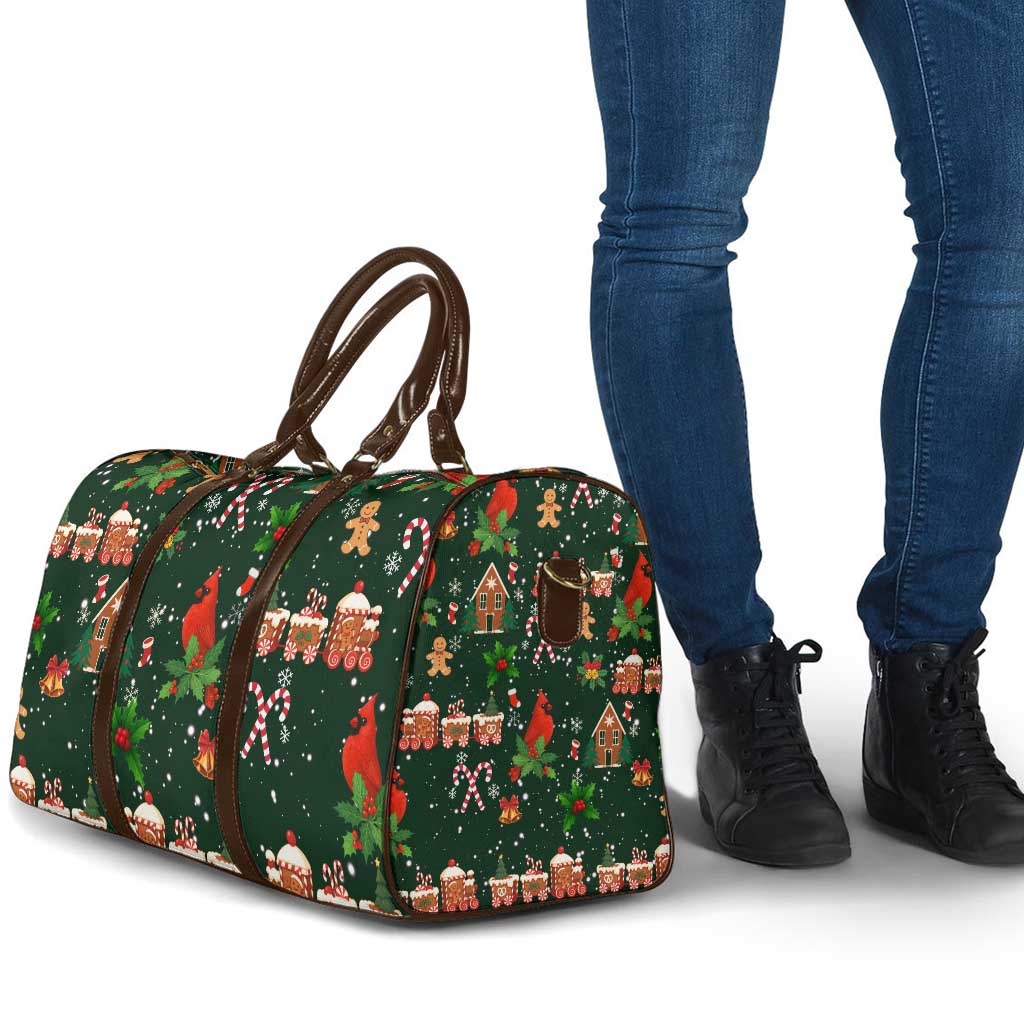 Love Cardinal Xmas Christmas Travel Bag Xmas Holiday Patterns - Wonder Print Shop