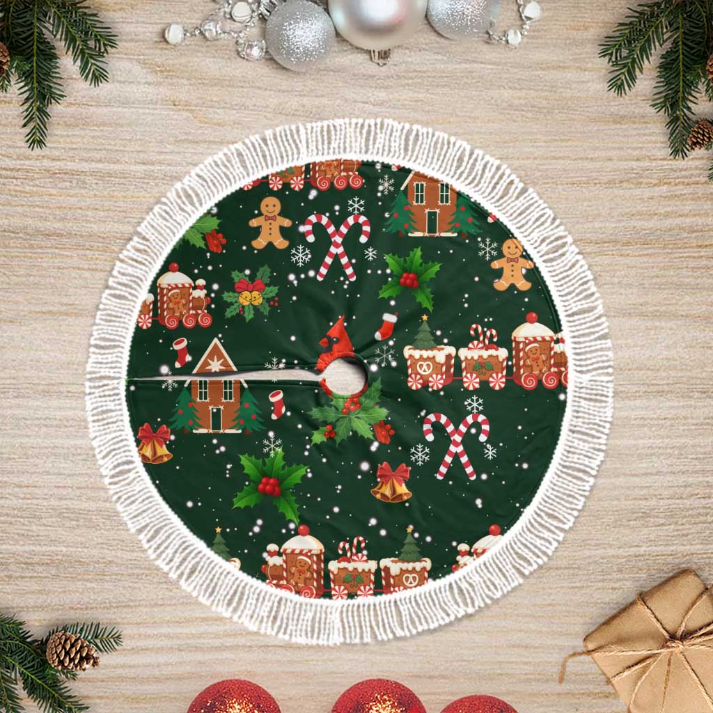 Love Cardinal Xmas Christmas Tree Skirt Xmas Holiday Patterns - Wonder Print Shop