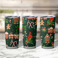 Love Cardinal Xmas Christmas Tumbler Cup Xmas Holiday Patterns - Wonder Print Shop