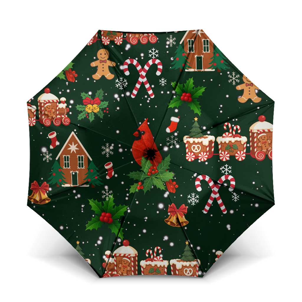 Love Cardinal Xmas Christmas Umbrella Xmas Holiday Patterns - Wonder Print Shop