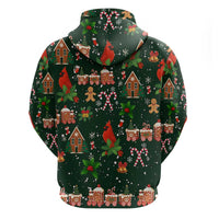 Love Cardinal Xmas Christmas Zip Hoodie Xmas Holiday Patterns - Wonder Print Shop