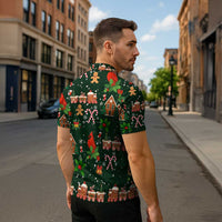 Love Cardinal Xmas Christmas Zipper Polo Shirt Xmas Holiday Patterns - Wonder Print Shop