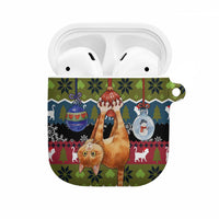 Cat Hanging on Xmas Tree Christmas AirPods Case Xmas Holiday Patterns - Wonder Print Shop