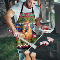 Cat Hanging on Xmas Tree Christmas Apron Xmas Holiday Patterns - Wonder Print Shop