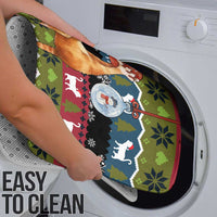 Cat Hanging on Xmas Tree Christmas Bathroom Set Xmas Holiday Patterns - Wonder Print Shop