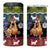 Cat Hanging on Xmas Tree Christmas 4 in 1 Can Cooler Tumbler Xmas Holiday Patterns - Wonder Print Shop