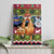 Cat Hanging on Xmas Tree Christmas Canvas Wall Art Xmas Holiday Patterns - Wonder Print Shop