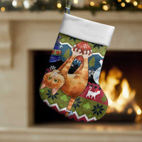 Cat Hanging on Xmas Tree Christmas Stocking Xmas Holiday Patterns - Wonder Print Shop