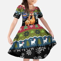 Cat Hanging on Xmas Tree Christmas Family Matching Off Shoulder Maxi Dress and Hawaiian Shirt Xmas Holiday Patterns - Wonder Print Shop