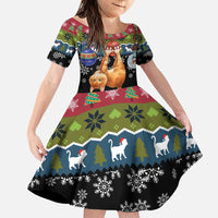 Cat Hanging on Xmas Tree Christmas Family Matching Puletasi and Hawaiian Shirt Xmas Holiday Patterns - Wonder Print Shop