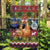 Cat Hanging on Xmas Tree Christmas Garden Flag Xmas Holiday Patterns - Wonder Print Shop