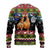 Cat Hanging on Xmas Tree Christmas Ugly Christmas Sweater Xmas Holiday Patterns - Wonder Print Shop