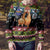 Cat Hanging on Xmas Tree Christmas Ugly Christmas Sweater Xmas Holiday Patterns - Wonder Print Shop