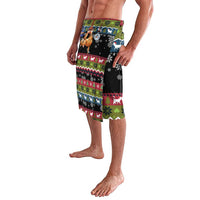 Cat Hanging on Xmas Tree Christmas Lavalava Xmas Holiday Patterns - Wonder Print Shop