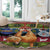 Cat Hanging on Xmas Tree Christmas Round Carpet Xmas Holiday Patterns - Wonder Print Shop