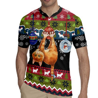 Cat Hanging on Xmas Tree Christmas Rugby Jersey Xmas Holiday Patterns - Wonder Print Shop
