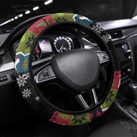 Cat Hanging on Xmas Tree Christmas Steering Wheel Cover Xmas Holiday Patterns - Wonder Print Shop
