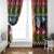 Cat Hanging on Xmas Tree Christmas Window Curtain Xmas Holiday Patterns - Wonder Print Shop