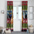Cat Hanging on Xmas Tree Christmas Window Curtain Xmas Holiday Patterns - Wonder Print Shop
