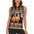 Cat Hanging on Xmas Tree Christmas Women Sleeveless Polo Shirt Xmas Holiday Patterns - Wonder Print Shop