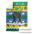 Gabon Christmas Blanket with Black Panthers Carrying Tree and Green Yellow Snowflake Pattern - Wonder Print Shop