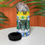 Gabon Christmas 4 in 1 Can Cooler Tumbler with Black Panthers Carrying Tree and Green Yellow Snowflake Pattern - Wonder Print Shop
